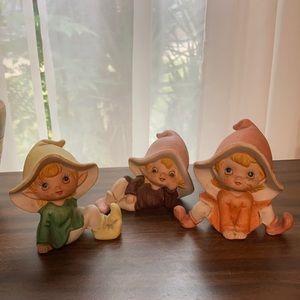 Set of 3 HOMCO pixies VINTAGE